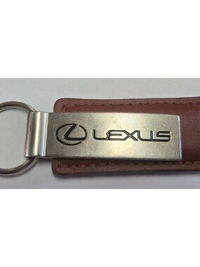 Lexus 3.5in Leather Tucson Car Dealer Keychain Luxury Vehicles Ownership